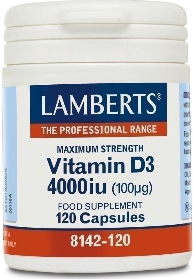 Lamberts Vitamina D3 4000 Ui 100µg 120 comp