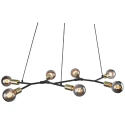 Nordlux Pendelleuchte JOSEFINE, 7-flammig, E27, IP20, schwarz NORD-2010303003