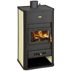 Kamin PRITY S3 W13 – 13 kW mit Wassermantel, 16 L, Energieeffizienzklasse A, 80% Wirkungsgrad, Ø130 mm