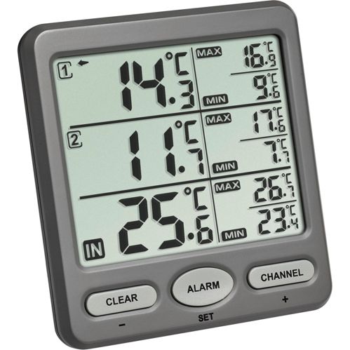 TFA 30.3062.10 Trio Funk-Thermometer