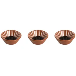 Colori Del Sud Schale Mezquita 8 cm 6 cl Braun Schwarz Weiß Steingut 3 Stück