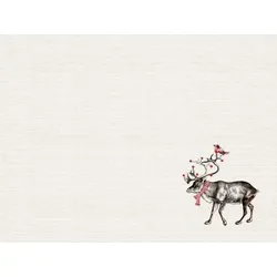 Mank Tischset aus Airlaid - Design: Knut, 40 x 30cm, 100 Stück - Rentier Weihnachten