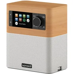 Sonoro Stream (DAB+, FM, Internetradio, Bluetooth, WLAN), Radio, Weiss, Braun