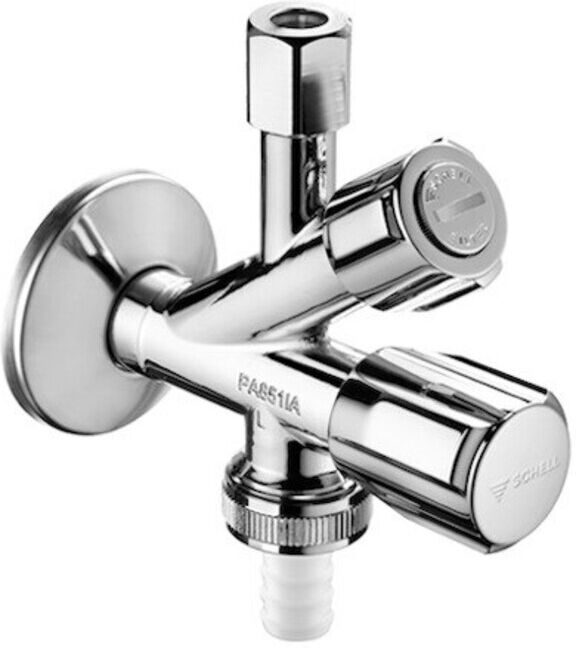 Combinaison de filtres Schell Vanne d'angle COM chrome 1/2 (035600699)