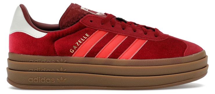 adidas Gazelle Bold Bright Red Velvet (Women's) - EU 40