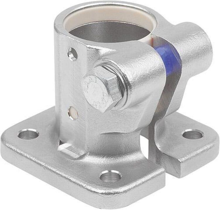 KIPP Rohrverbinder mit Fuß Typ 30 Edelstahl 1.4308 elektrolytisch (K0499.130)