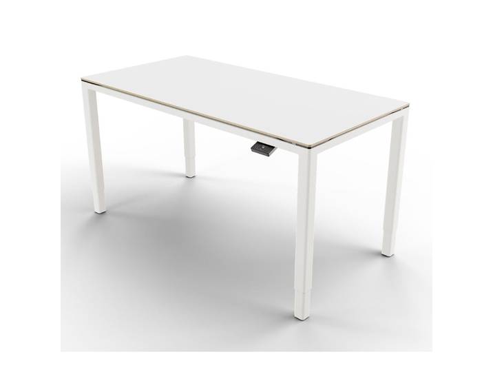 Yaasa Desk Four, 160x80cm, Multiplex/White