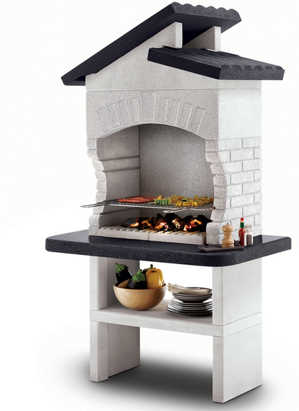 Palazzetti Procida 2 - Grillkamin für Holzkohle und Holz