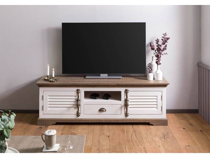 TV-Board Mango 170x45x55 weiß lackiert TOULOUSE #111