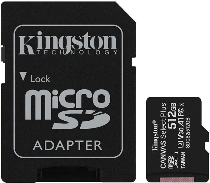 MEMÓRIA MICRO-SD KINGSTON 512GB CL10