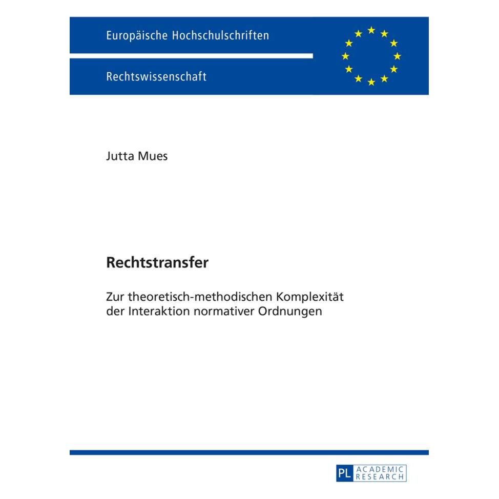 Peter Lang Rechtstransfer (Deutsch, Softcover, Jutta Mues) (56025928)