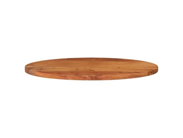 KTHLBRH Tischplatte oval 120 x 60 x 3,8 cm Massivholz Akazie Tropisches Hartholz, rustikales Design, pflegeleichte Oberfläche, vielseitiger Ersatz