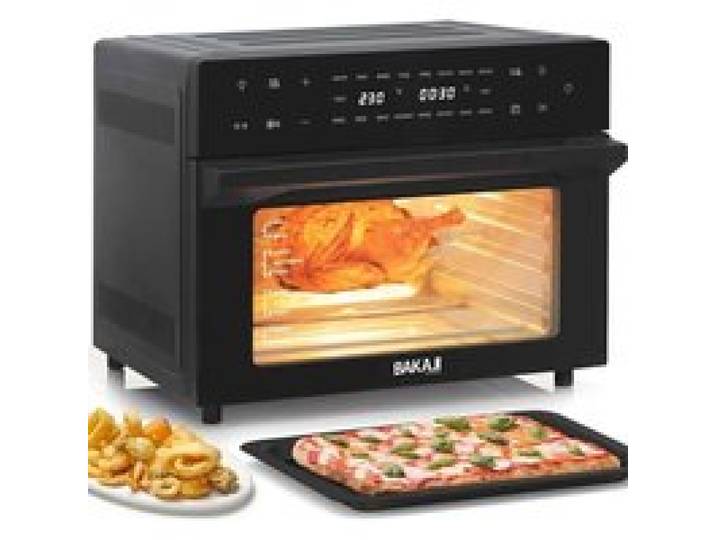Four Air Fryer 30 L 1800 W Écran Tactile 18 Programmes Double Cuisson Double Verre Minuterie