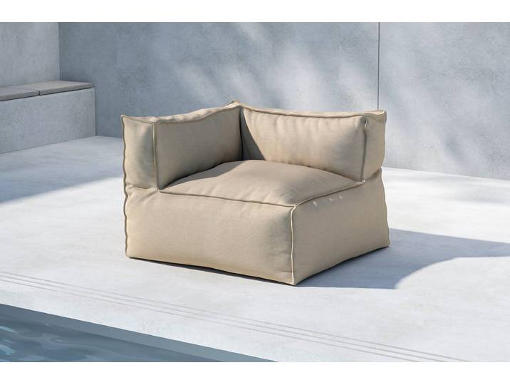 Garten Loungesessel Ravio – aus wetterbeständigem Olefin in Beige - Beige - Olefin - Luxusbetten24