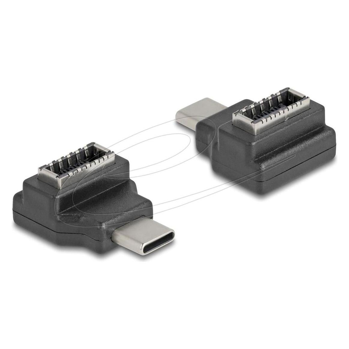 Delock Adapter USB 10 Gbps USB Type-C Stecker zu Typ-E Key A (USB-C) (67235)