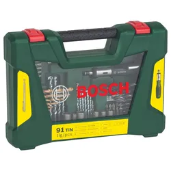 BOSCH Bohrer- und Bit-Set V-Line Box 91-teilig
