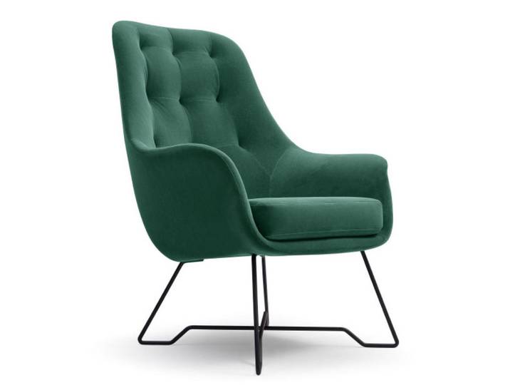 Sepro Meble Sessel Grün Enzo Gepolstert Mit Gepolstertem Rücken, 72.5x101.5x83 cm, Wohnzimmer, Sessel, Polstersessel