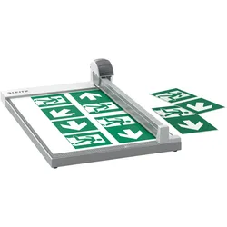 Leitz PRECISION OFFICE - Rollenschneider (15 Blätter, A3), Schneidemaschine, Grau, Schwarz