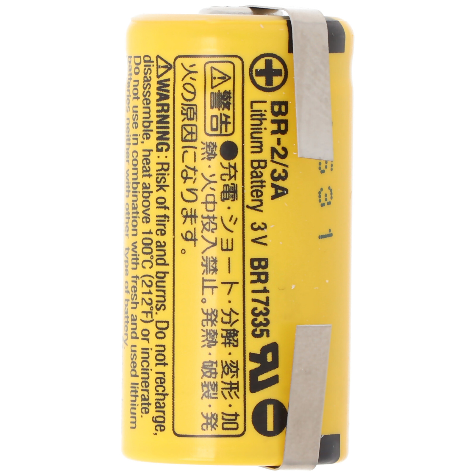 Panasonic BR-2/3 A Lithiumbatterij 3V met soldeertips