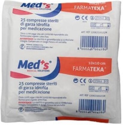 FARMAC-ZABBAN SpA GARZA MEDS TNT 10X10CM 25PZ