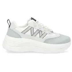 NO NAME für Damen. RNECSS0 Outdoor-Stil Explo Runner Turnschuhe perfekt für Aktivitäten im Freien weiß (38), Stoff, Wohnung, Schnürsenkel, L