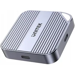 Unitek magnetisches Gehäuse USB-C für M.2 SSD (M.2), Festplattengehäuse, Grau
