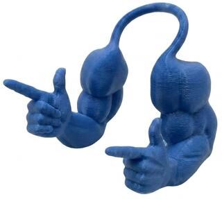 Shop Station Printed Muscle Arms For Cats And Small Dogs Hilarious Pet Halloween Costume Props & Funny Pet Costume Accessories blue
