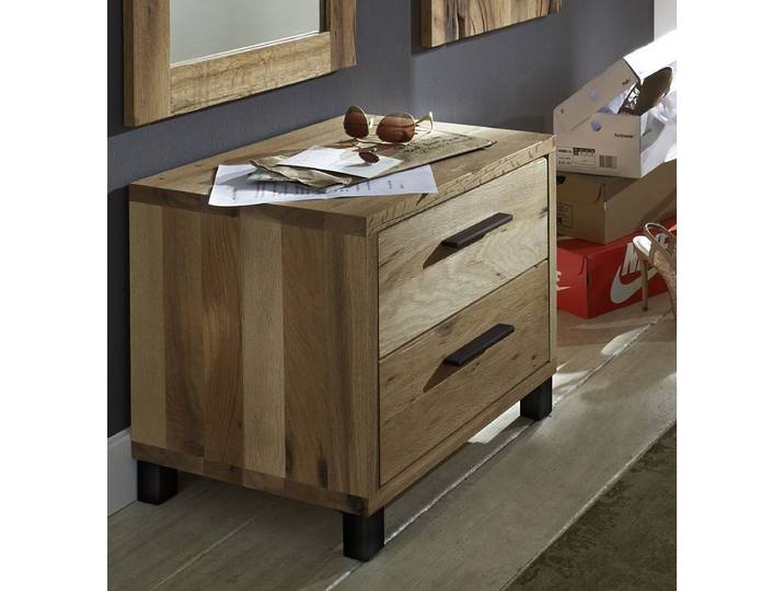 Kommode 50x44cm 'Luxor' Balkeneiche massiv geölt