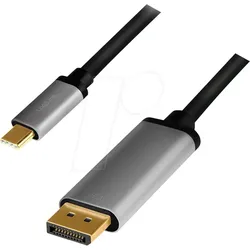 LOGILINK CUA0100 - Adapterkabel USB Type-C  > DP, 4K@60 Hz, 1,8 m