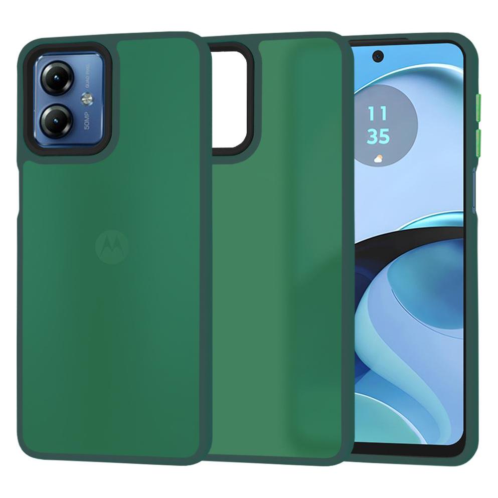 Techsuit - HaloFrost Series - Motorola Moto G14 - Midnight Green (Motorola Moto G14) (56352854)