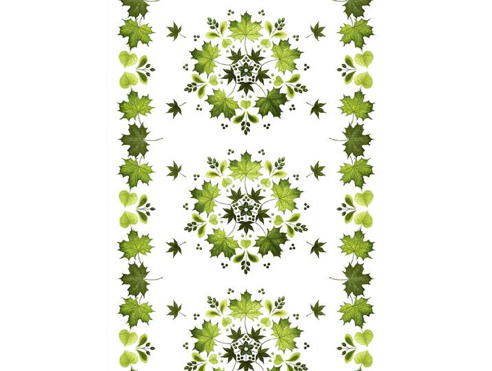 Arvidssons Textil Toile cirée Lövkrans Vert