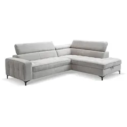 Ecksofa Nala Stoff Grau