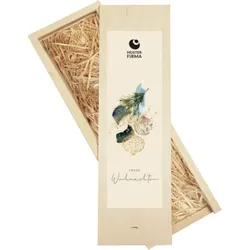 Geschäftliche Weinkisten zu Weihnachten im Design "Weinkiste: Weihnachtliches Aquarell" individuell gestalten