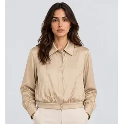 PennyBlack für Damen. 2621116112200 Goldene Fatuo Almond Bluse (40), Lässig, Seide, Langarm