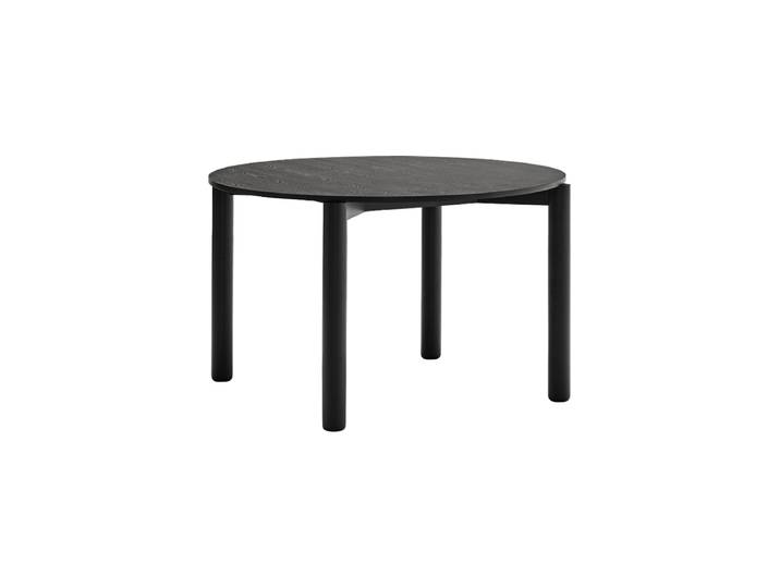 Runder Design Esstisch „Atlas“ Ø 120 cm Esche Schwarz Teulat
