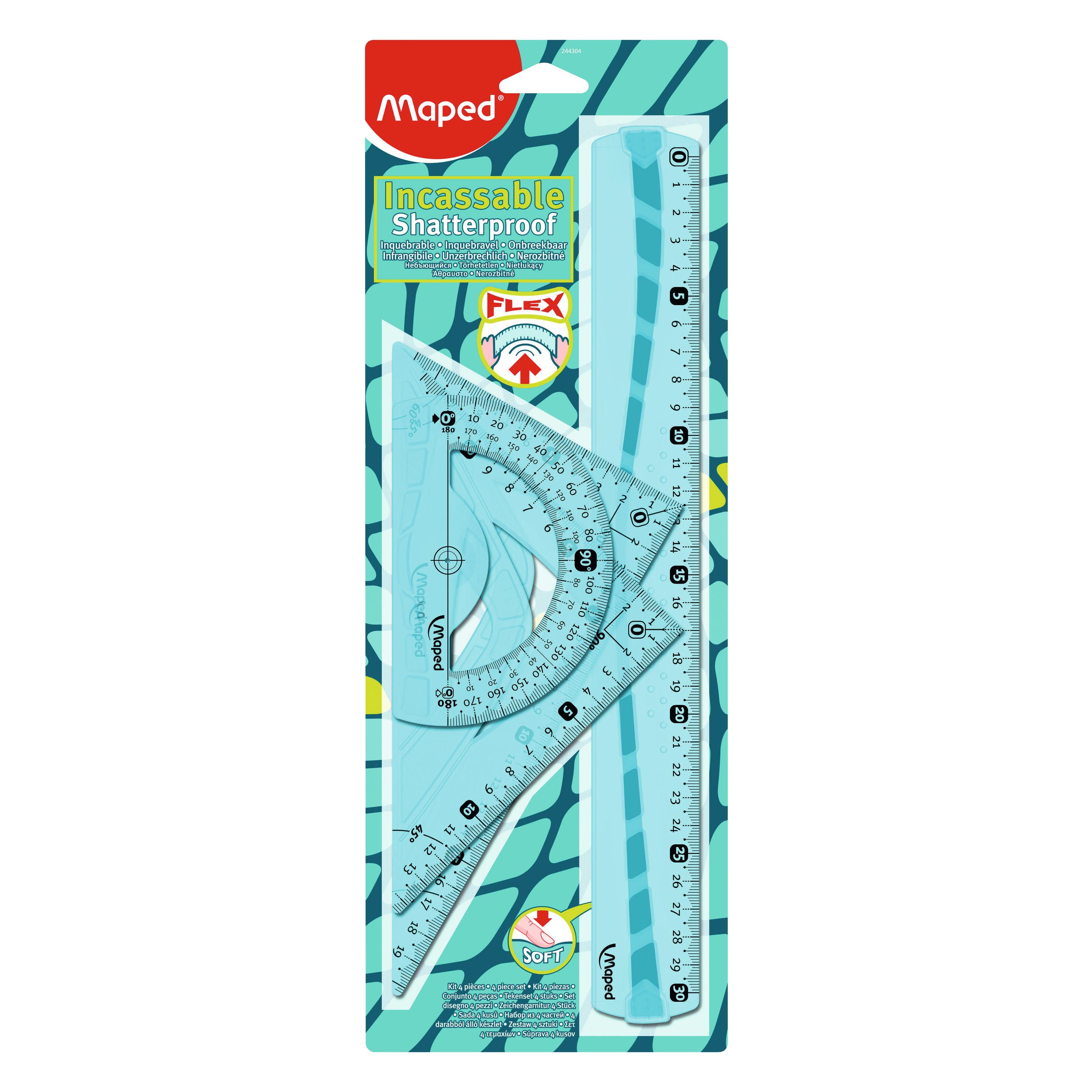 Maped Lineal Set (30 cm, Kunststoff) (380116/2443045)