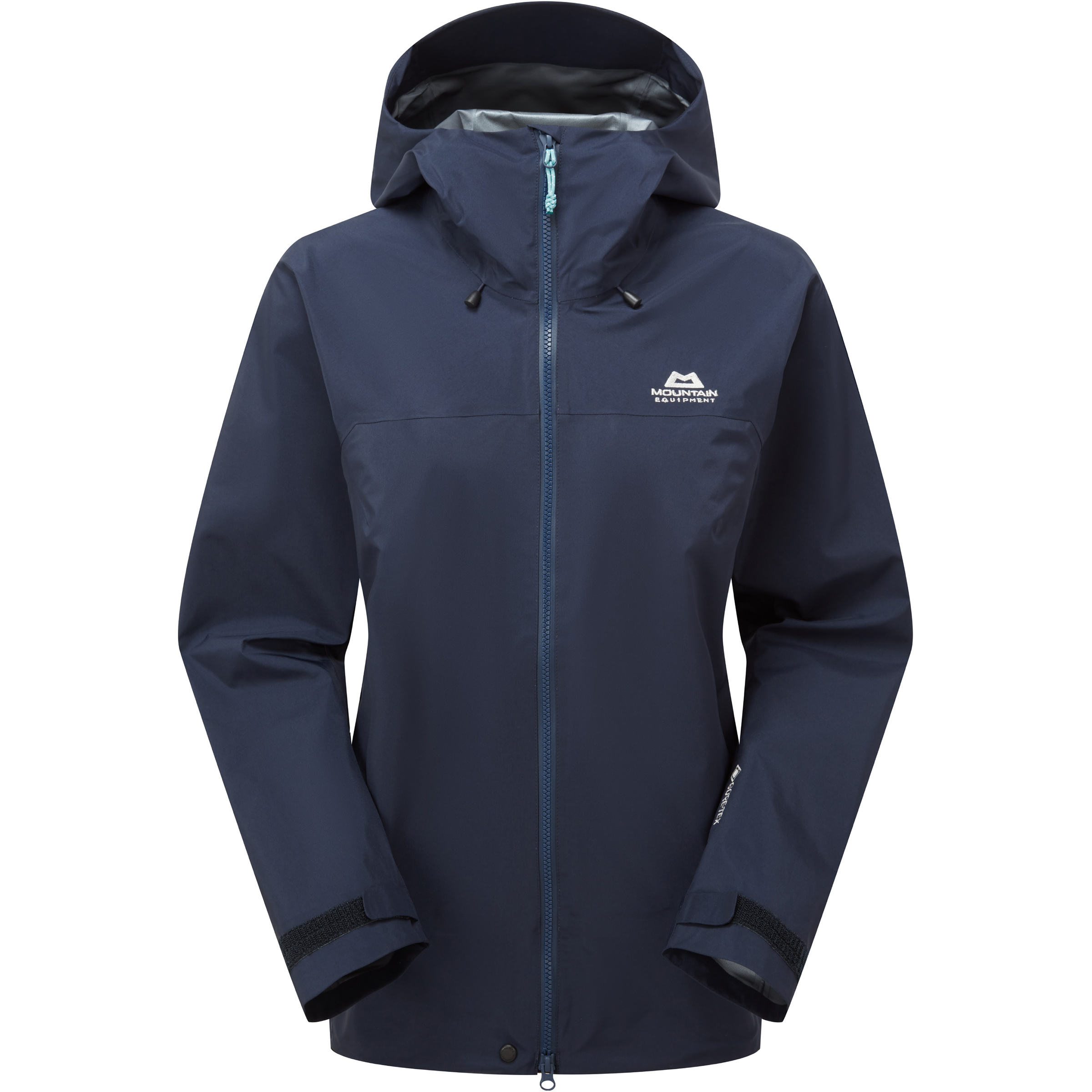 Mountain Equipment Shigri Damen Regenjacke blau Größe M Trekking Wasserdicht Wasserabweisend