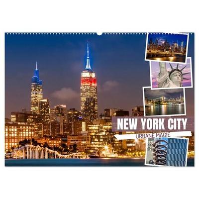 NEW YORK CITY Urbane Magie (Wandkalender 2027 DIN A2 quer), CALVENDO Monatskalender