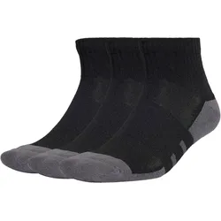 3er Pack adidas Essentials Climacool Quarter Socken JC6453 - black/grey six 40-42