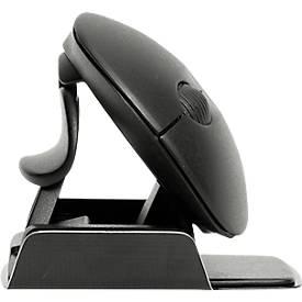 Vertikalmaus R-Go Twister, ergonomisch, beidhändig, 400-2400 dpi, 2 Tasten & Scrollrad, LED-Pausenanzeige, Bluetooth/USB, schwarz