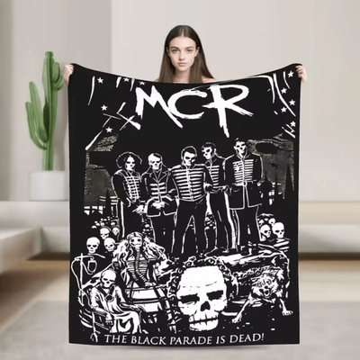 Inspire Curations My Chemical Romance Rock Band Flannel Throw Blanket 12 127x153cm