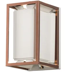 Konstsmide Wandleuchte Vale, 2x5W LED, weiss/kupfer, dimmbar (424-259)
