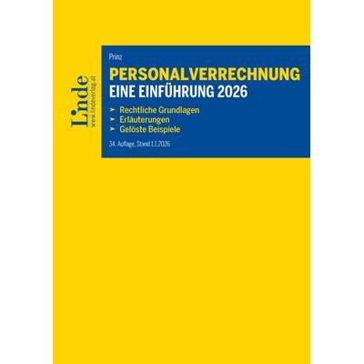 Personalverrechnung: eine Einführung 2026, Taschenbuch von Irina Prinz, Linde, 978-3-7073-5301-3
