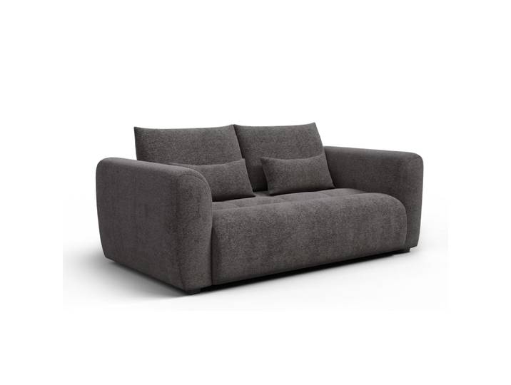Canapé 3 places, tissu gris