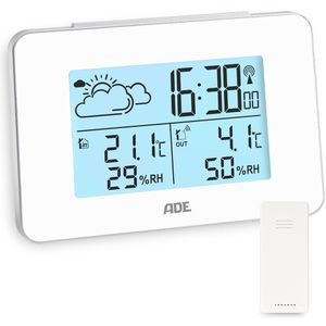ADE Wetterstation WS2136-2, Funk, digital, mit Außensensor, Wettervorhersage, LC-Display & 4 Messwerten