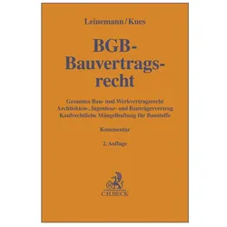 BGB-Bauvertragsrecht, Fachbücher von Ralf Leinemann, Jarl-Hendrik Kues