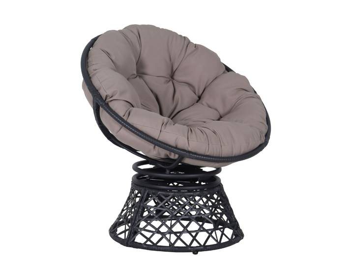 Loungesessel drehbar FOLKER grau