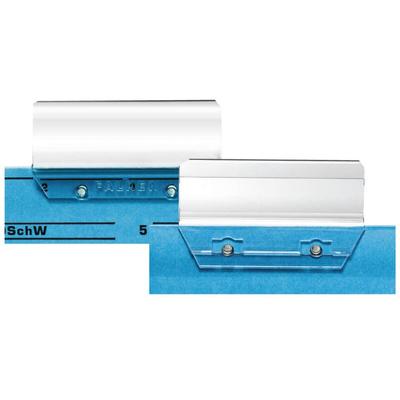 5 x FALKEN Vollsichtsreiter 6 cm breit glasklar Kunststoff für Hängeregistratur