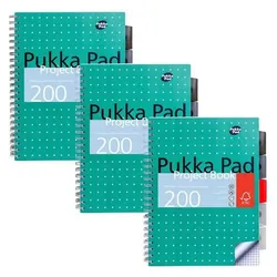 Pukka Pads, Heft + Block, 2643 (A4, A6, Kariert)