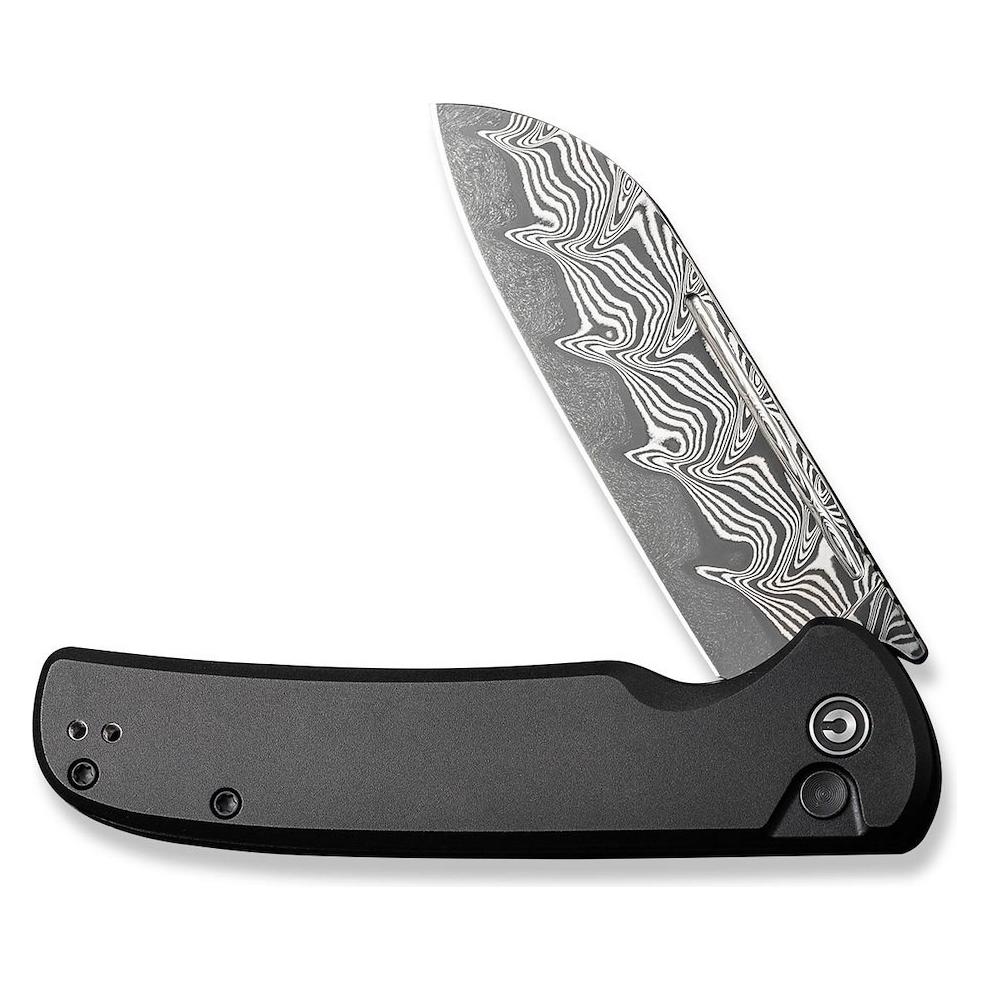 Civivi Messer Chevalier II Alu Schwarz Damascus (C20022B-DS1)